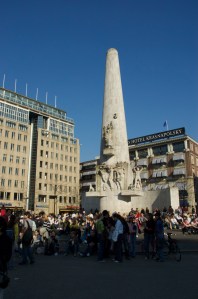 The War Memorial on Dam Square in Amsterdam