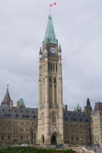 The houses of Parliament on Parliament Hill in Ottawa