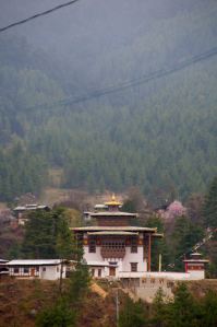 A Dhagpo Kagyu monastery near Jakar in Bhutan