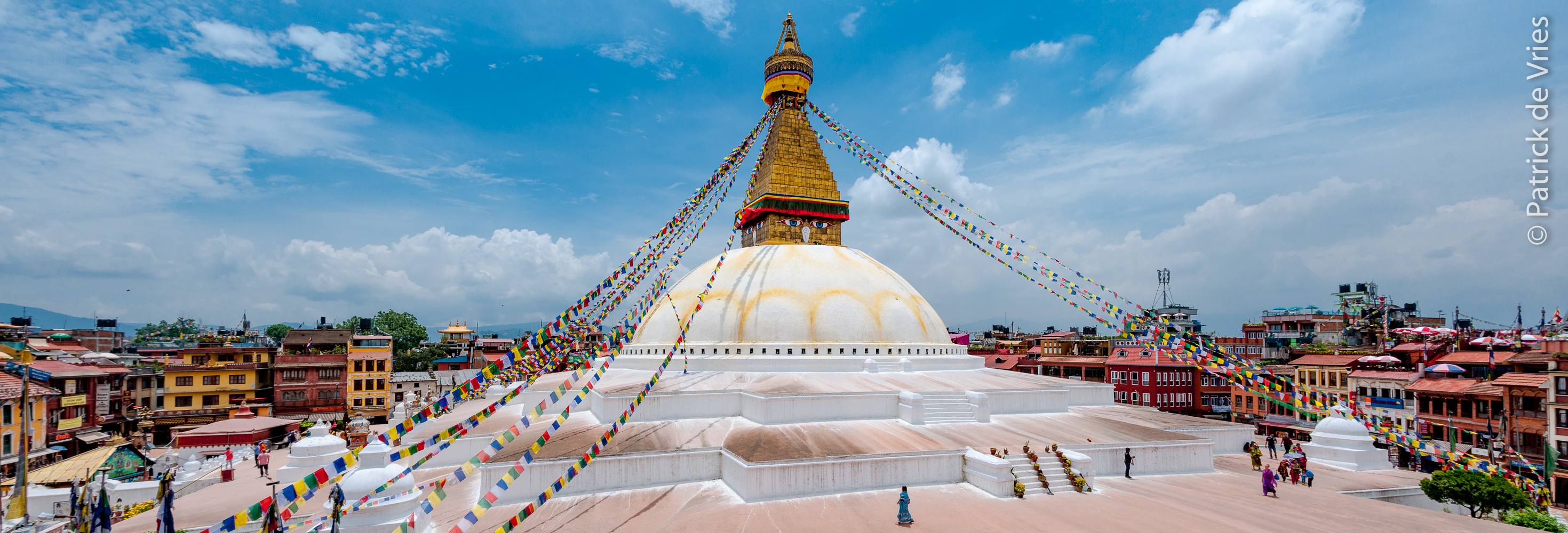 A Panoramic view of Boudhanath