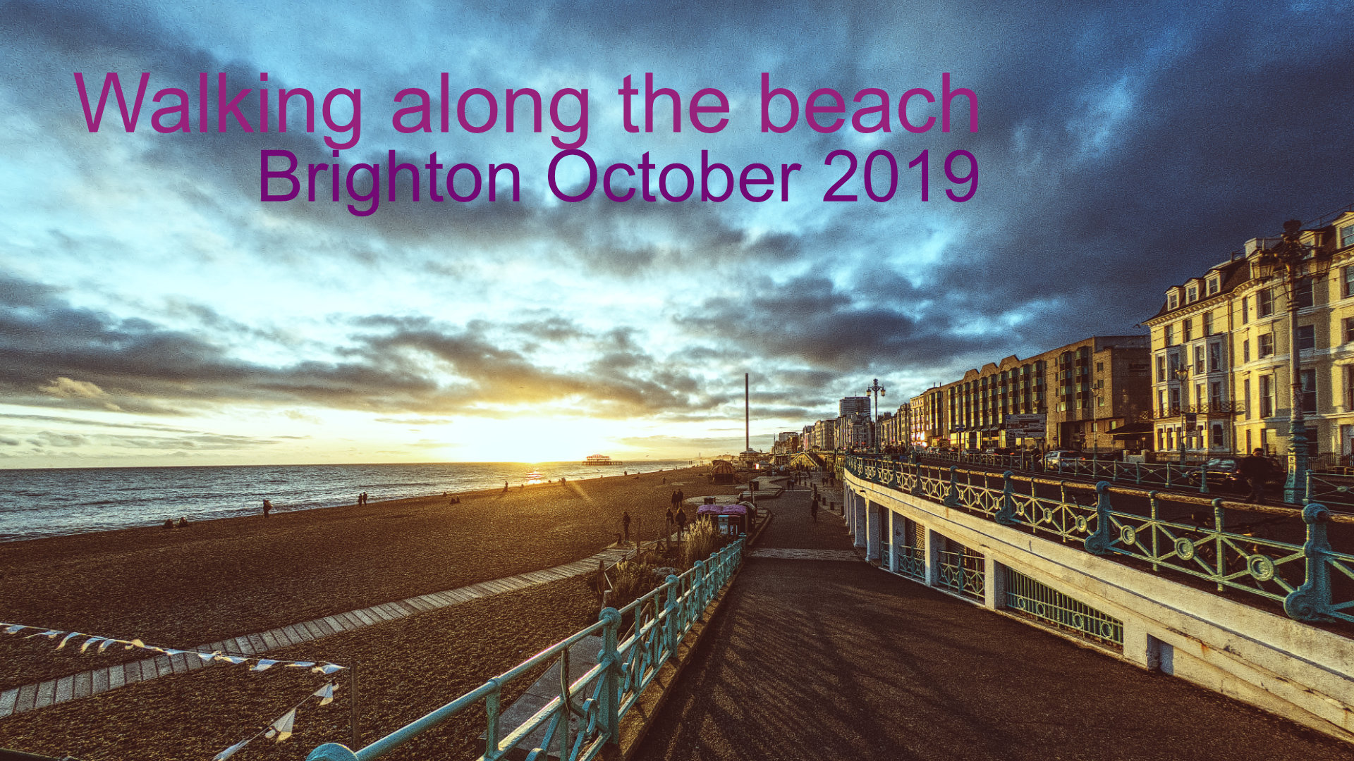 Walking Along the Beach in Brighton
