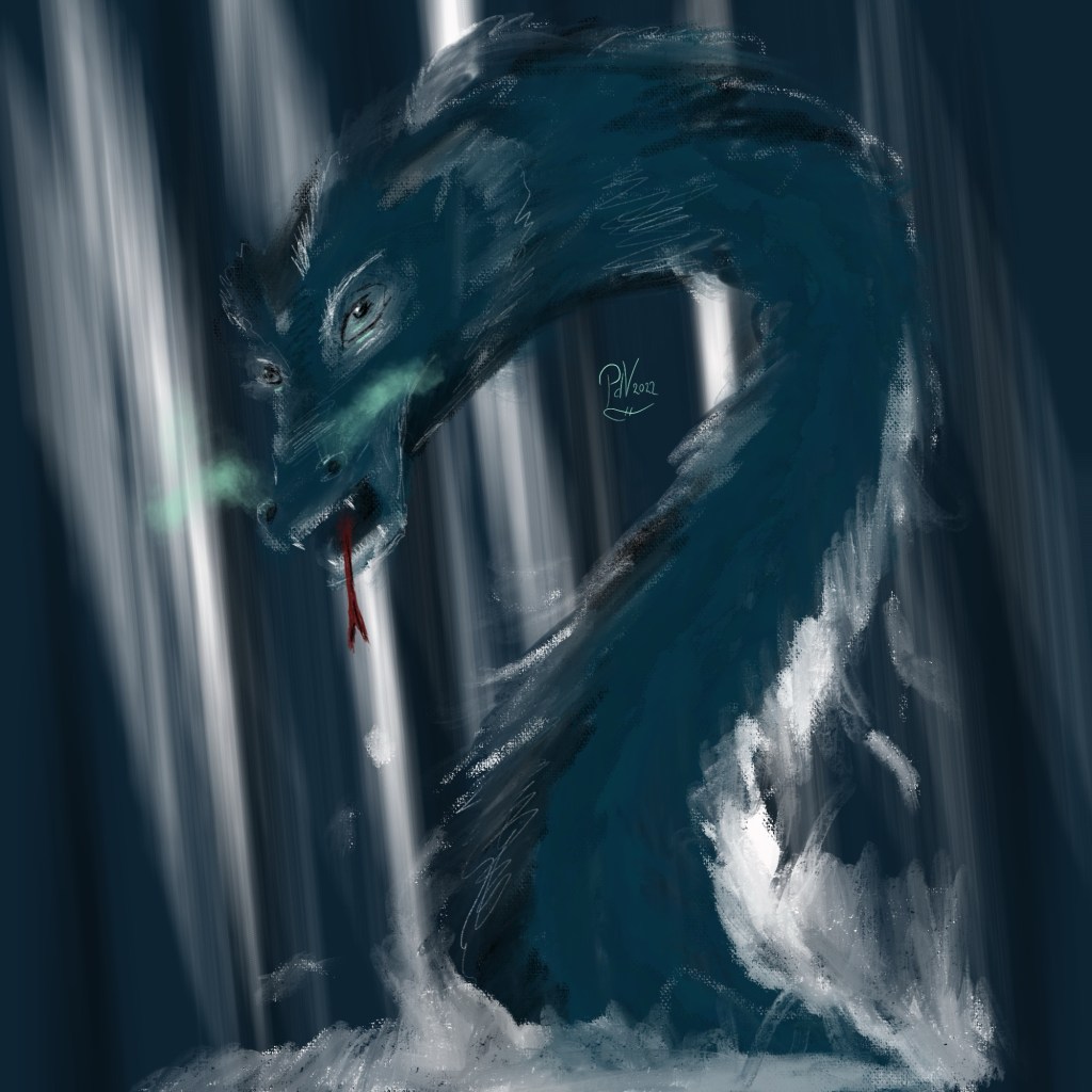 A painting of a&nbsp;dragon