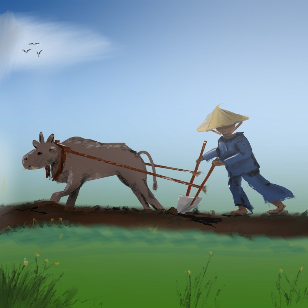 Ploughing the field – a&nbsp;drawing